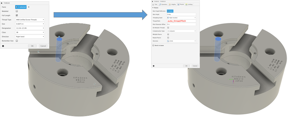 Autodesk Fusion Automated Threading