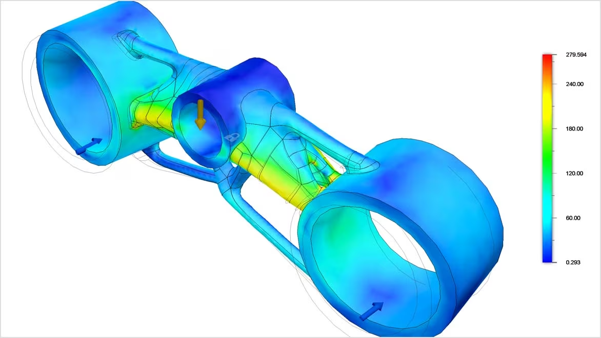 Simulation capabilities in Fusion 360.