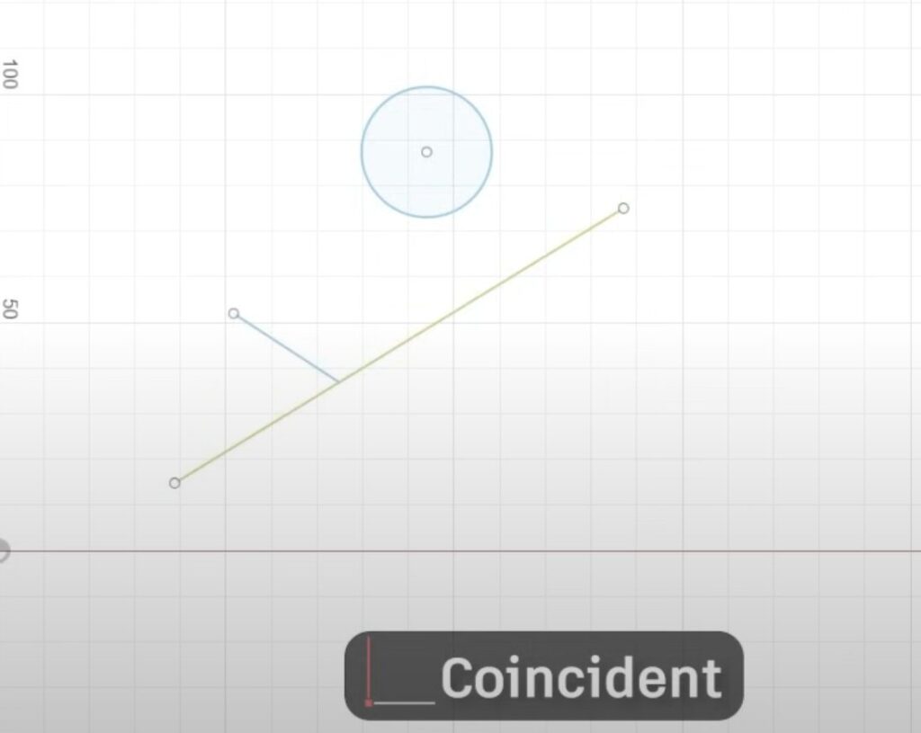 Sketch Constraints Autodesk Fusion: Coincident