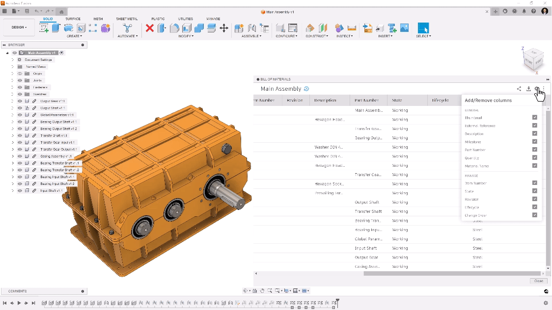 Fusion Bill of Materials