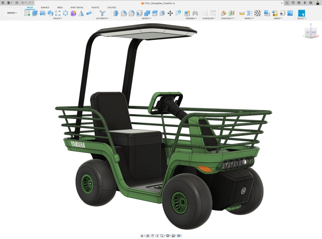 Finam Aim x Yamaha Motor concept farming EV Autodesk Fusion 3D model