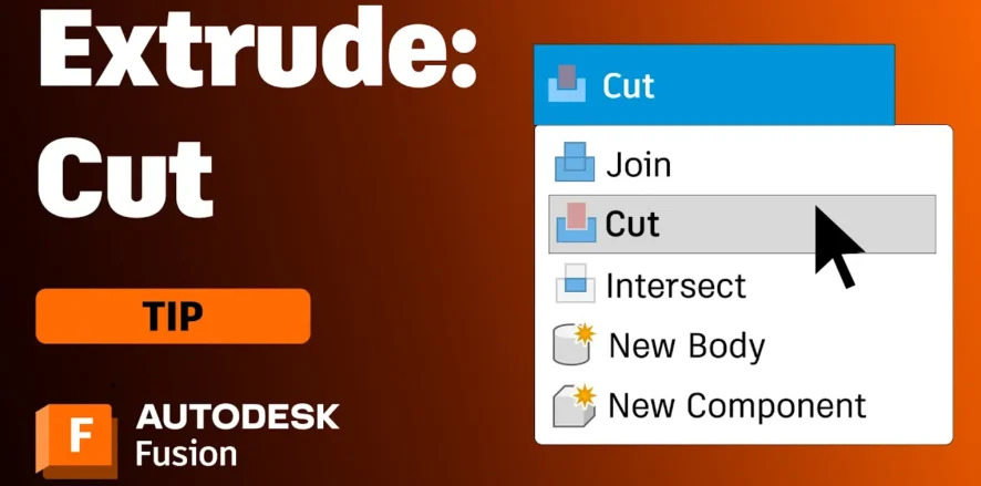Every Way to Cut Models with the Extrude Tool in Autodesk Fusion