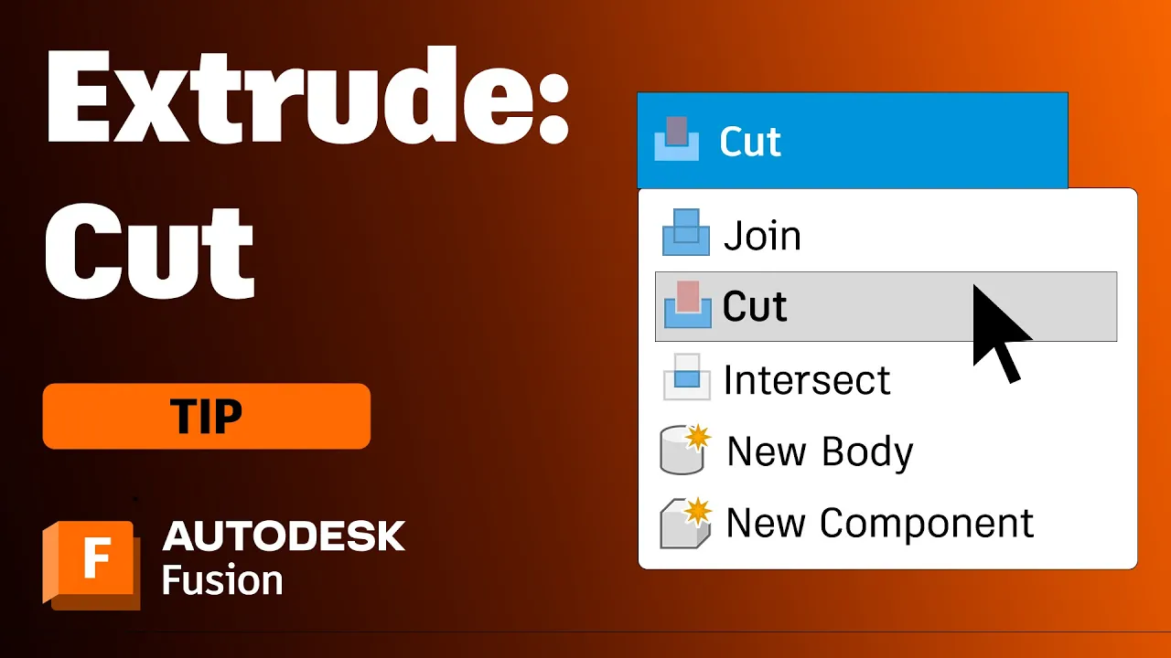 Every Way to Cut Models with the Extrude Tool in Autodesk Fusion