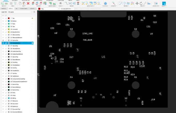 Autodesk Fusion Top and Bottom Name Layers