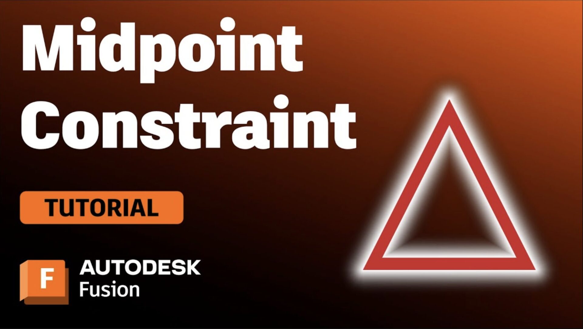 Midpoint Constraints in Autodesk Fusion