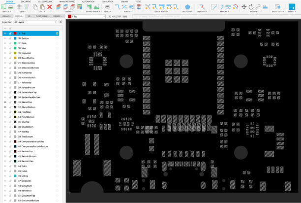 Autodesk Fusion Top and Bottom Stencil Layers