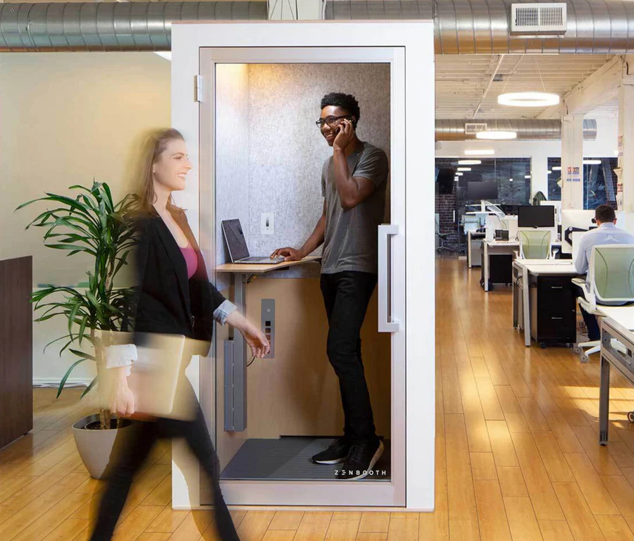 Zenbooth being used in an office