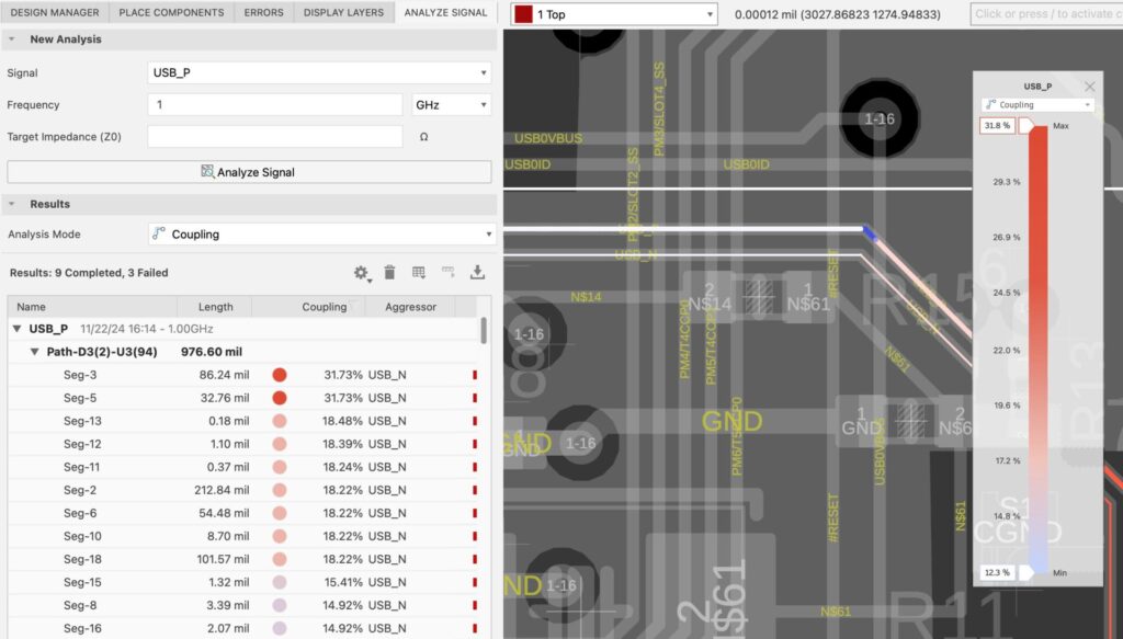 Coupling in Autodesk Fusion electronics.