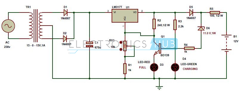 Circuit-Diagram-of-Automatic-Battery-Charger